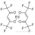 Hexafluoroacétylacétonate de palladium (II) CAS 64916-48-9